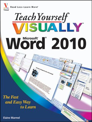 cover image of Teach Yourself VISUALLY Word 2010